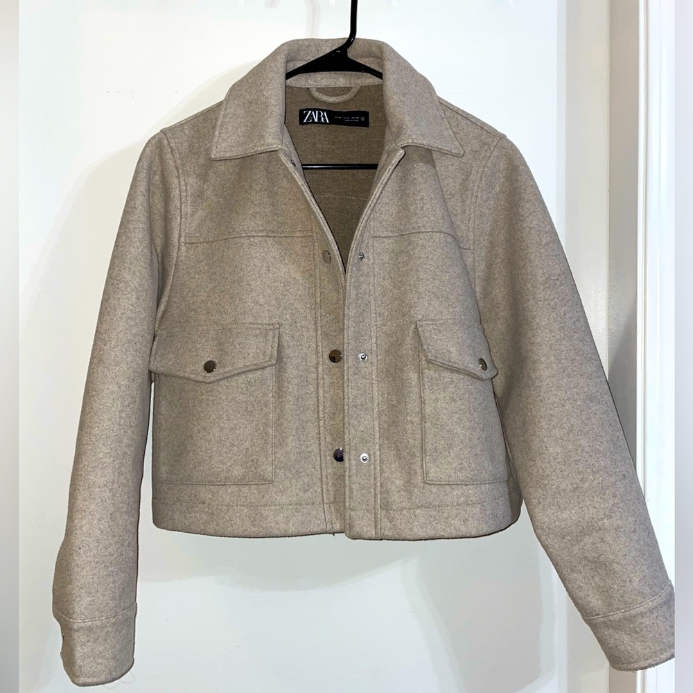 Zara Cropped Overcoat